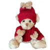 Peluche Ours BUKOWSKI Marron LEO et WALDEMAR pull rouge