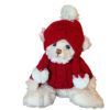 Peluche Ours BUKOWSKI Blanc LEO WADEMAR pull rouge